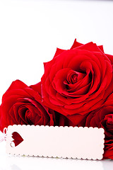 Image showing Valentines gift of beautiful red roses