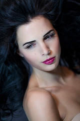 Image showing Beautiful woman with a gentle serene expression