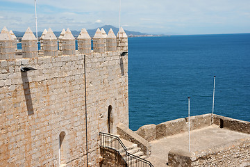 Image showing Pope Luna's Palace in Peniscola, Spain