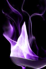 Image showing Purple smoke