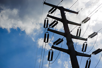 Image showing Electric pole