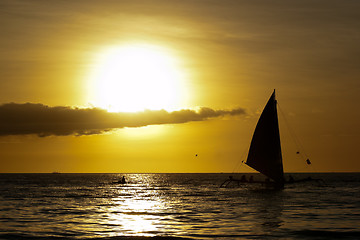 Image showing Ocean sunset landscape