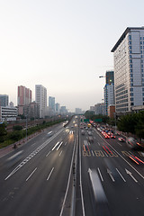 Image showing Scene of Guanghzou city at sunset