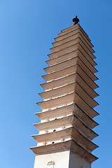 Image showing Ancient Chinese Buddhist pagoda
