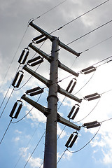 Image showing Electric pole