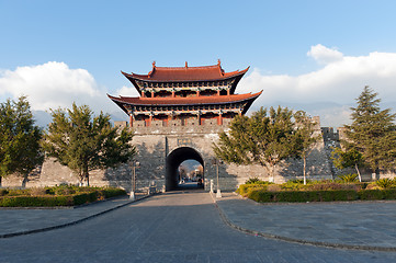 Image showing China ancient city tower