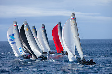 Image showing LANZAROTE, SPAIN - NOVEMBER 19: RC44 Class Association on Day 4 