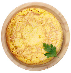 Image showing Fresh homemade Spanish tortilla, omelette