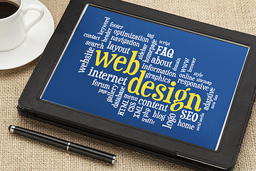 Image showing web design word cloud