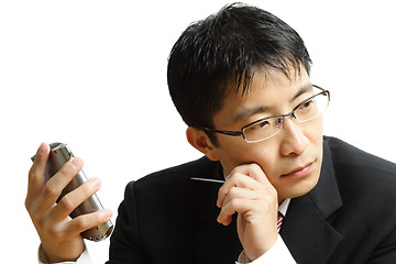 Image showing Planning businessman