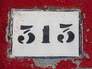 Image showing house number sign