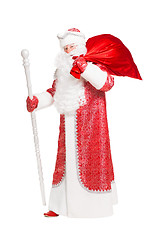 Image showing Santa with a red bag