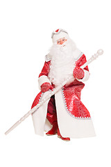 Image showing Santa Claus sitting with a staff