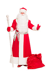 Image showing Santa Claus with gift bag