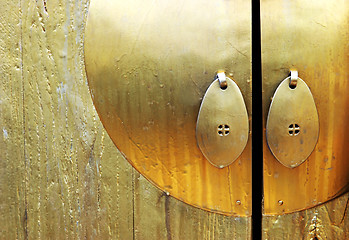 Image showing Gold door