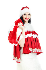 Image showing Santa with gift bag