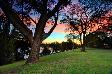 Image showing Emu Plains and Nepean River Penrith Australia