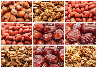 Image showing Dried fruits and nuts