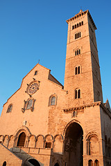 Image showing Trani Cathedral at sunset