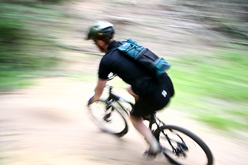 Image showing Mountain bike race