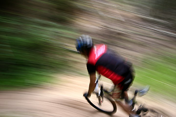 Image showing Mountain bike race