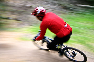 Image showing Mountain bike race