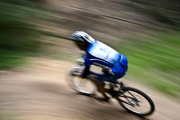 Image showing Mountain bike race