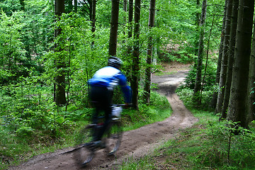 Image showing Mountain bike race