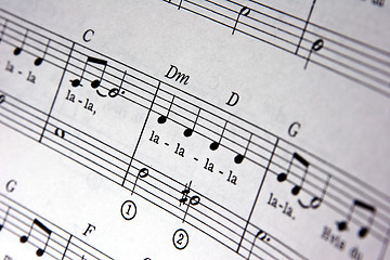 Image showing Music notes