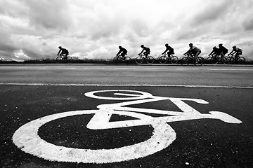 Image showing Bike race and bike sign