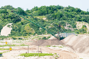 Image showing Amber open-cast mining in Yantarny, Russia