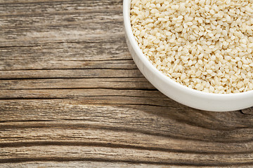 Image showing unhulled sesame seeds