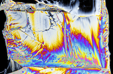 Image showing Microscopic view of magnesium sulfate heptahydrate crystal in po