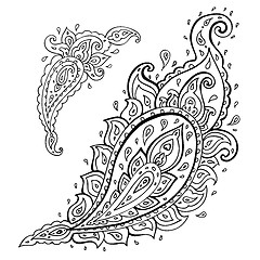 Image showing Paisley. Ethnic ornament.