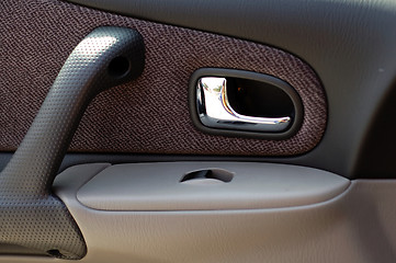 Image showing Interior panel of modern car door