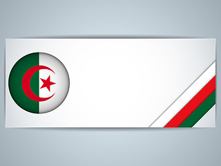 Image showing Algeria Country Set of Banners