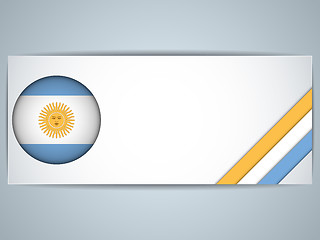 Image showing Argentina Country Set of Banners
