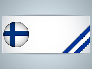 Image showing Finland Country Set of Banners