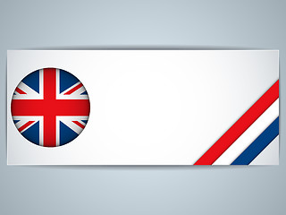 Image showing United Kingdom Country Set of Banners