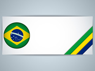 Image showing Brazil Country Set of Banners