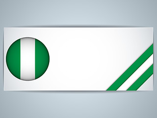 Image showing Nigeria Country Set of Banners