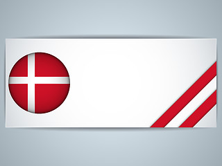 Image showing Denmark Country Set of Banners