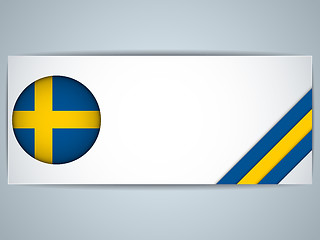 Image showing Sweden Country Set of Banners