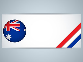 Image showing Australia Country Set of Banners