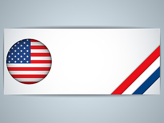 Image showing United States Country Set of Banners