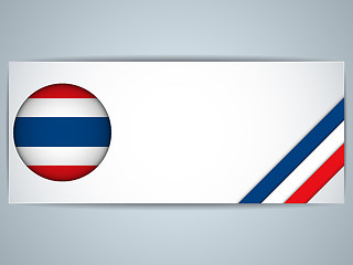 Image showing Thailand Country Set of Banners