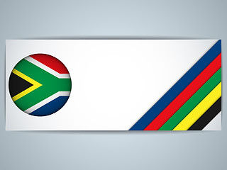 Image showing South Africa Country Set of Banners