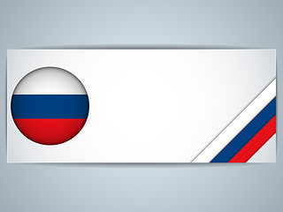 Image showing Russia Country Set of Banners