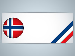 Image showing Norway Country Set of Banners