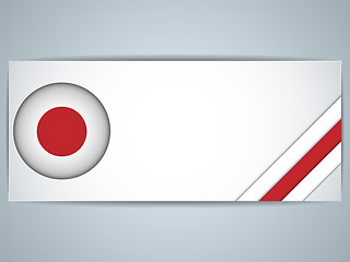Image showing Japan Country Set of Banners